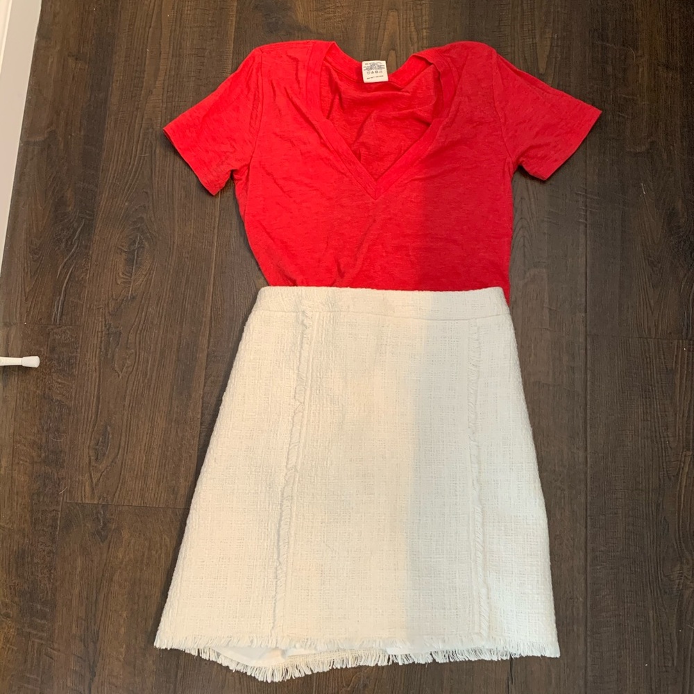 Kenar White Tweed Skirt Like New